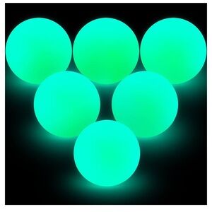 Deekin 8" Street Hockey Balls Glow in The Dark Sports Road Roller Hockey Games